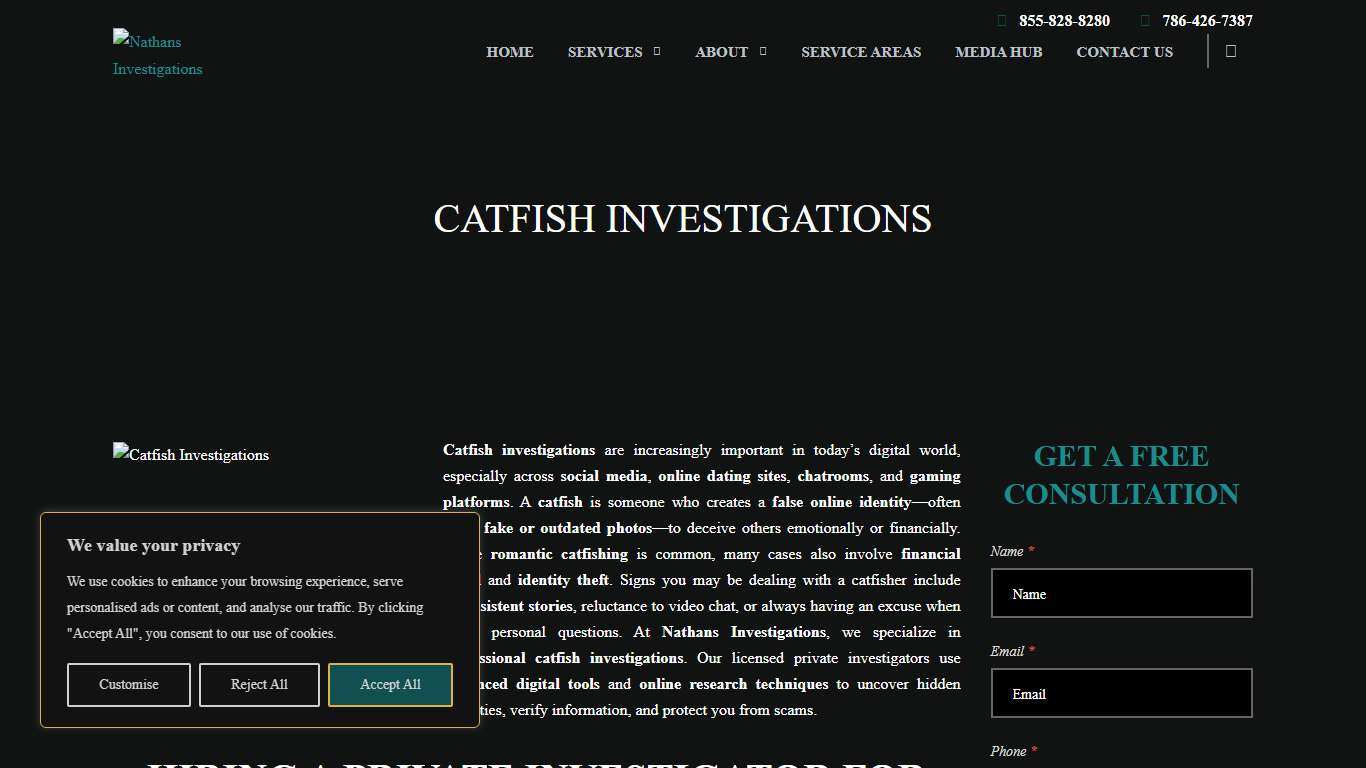 Catfish Investigations Nathans Investigations
